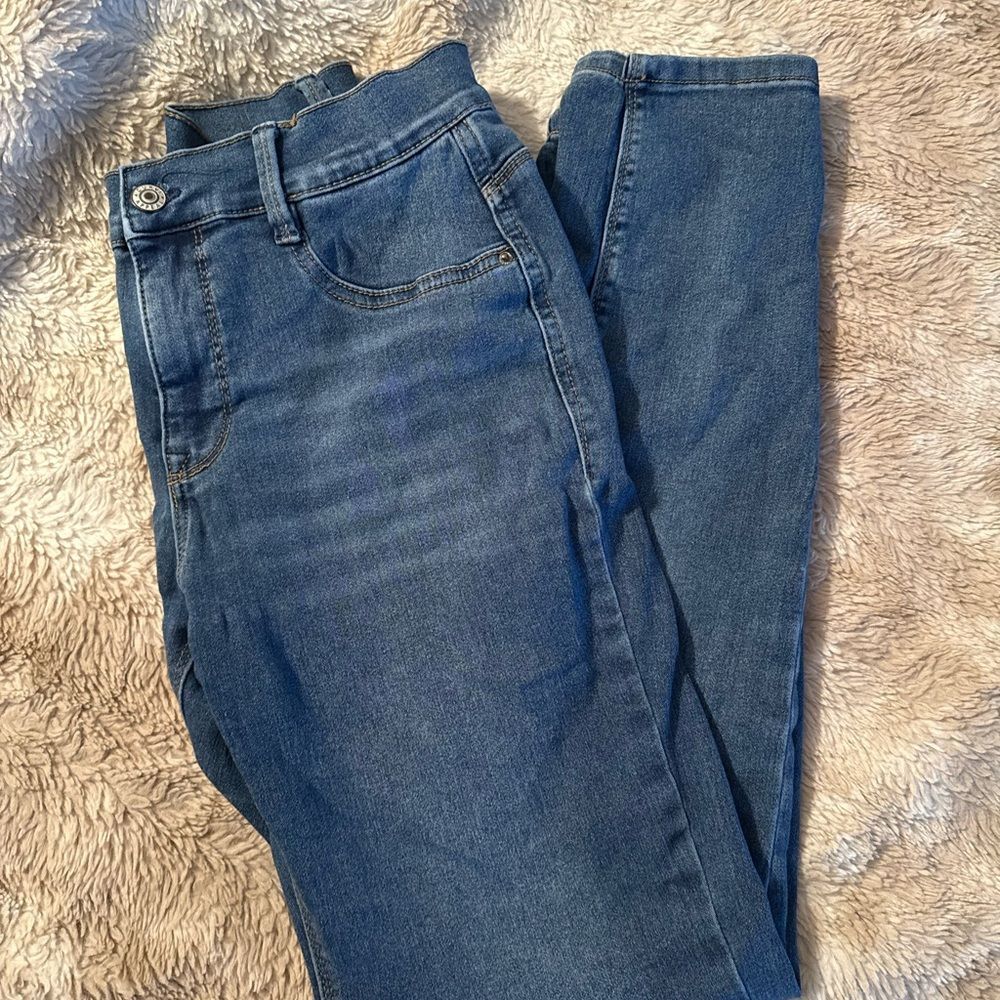 Curve Appeal Blue Skinny Jeans for Women
